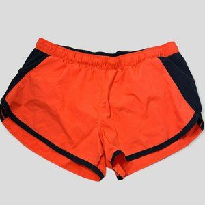 Lululemon Women's Running Shorts Size 10 Orange, Navy